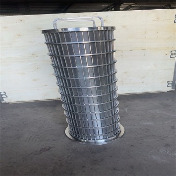 Antikorozinis pleištinės vielos ekrano vamzdis